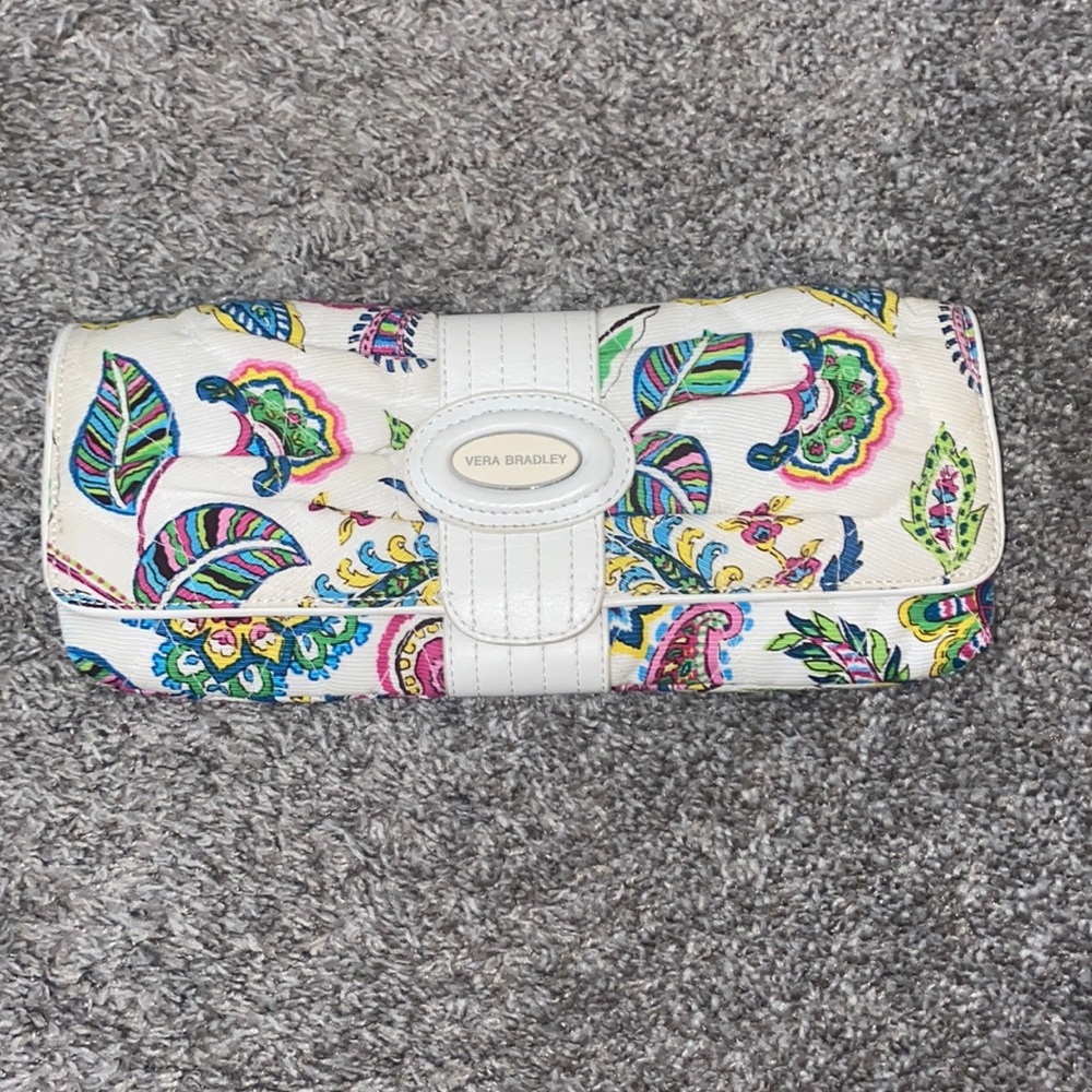 Vera Bradley Multi Colored Clutch w/ Wrist Strap